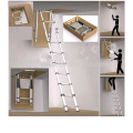 NEW EN131 super quality aluminium multifunctional cable loft folding exsenion ladder